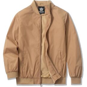 URBANFIND Men's Varsity Jacket Spring Fall Windbreaker Lightweight Bomber Jacket