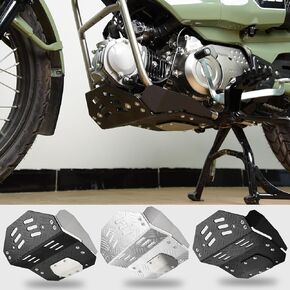 غطاء حماية لهيكل محرك الدراجة النارية، لوحة انزلاقية للبطن، متوافق مع HO&N&DA Hunter Cub CT125 Trail125 ملحقات 2020 2021 2022 2023 2024 (أسود)