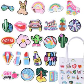 40 قطعة ساحرة لحقيبة بوج، وحقيبة حمل الشاطئ وحقيبة الشاطئ المطاطية، ملحقات بوج المثالية للفتيات والنساء in Kuwait