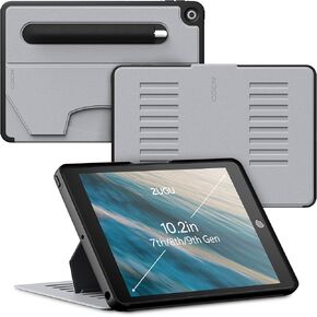 ZUGU CASE for 10.2 Inch iPad 9th Generation Case 7th / 8th Generation Case (2021/2020/2019) | Protective, Thin, Sleek Design, Magnetic Stand, Sleep/Wake Cover | Magnetic Cover | Arctic Gray in Kuwait