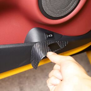 Real Carbon Fiber Interior Trim Accessories Door Trunk Switch Button Decorative Frame Cover Fit for Toyota Supra GR A90 A91 MK5 2019-2022