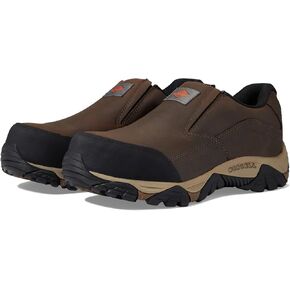Merrell Moab Adventure Moc, Men's, Toffee, Comp Toe, EH, WP, Slip Resistant, Slip On, Work Oxford (8.5 W)