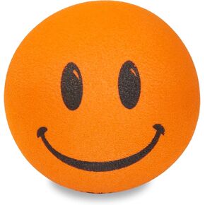 Happy Smiley Face Car Antenna Topper/Auto Dashboard Accessory (Fits Fat Stubby Style Antenna) (Orange)