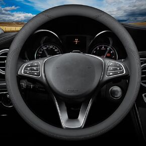 Steering Wheel Cover for Mercedes Benz GLC GLC300 C C300 E E350 A B 250 300 GLA GLA250 GLB GLB250 GLE 350 450 GLK GLS CLA GL CLS S SLC Sprinter Class AMG EQB EQE Car Accessories, 2024 Black M