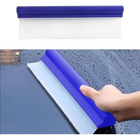 Professional Automotive Wiper Blade Squeegee, 12 inch 3-Layer Silicone Water Blade, Super Flexible T-Bar Squeegee Wiper, Car Handheld Quick Drying Squeegee for Glass or Home Windows