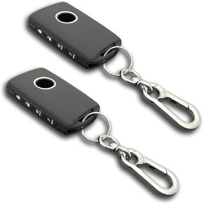 TANDRIVE Key Fob Cover for 2024-2019 Mazda CX-5 CX-30 CX-50 CX90 3 6 CX-9 MX-5 Miata, Silicone, 4-Button, 2-Pack, Black