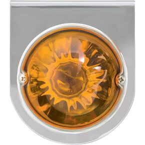GG Grand General 81558 Chrome L Bracket with Red Watermelon Glass Light, 1 Wire