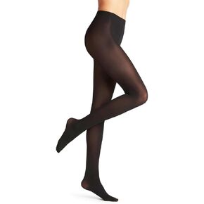 FALKE Women's Pure Matt 50 Denier Tights, Matte Hosiery, Casual or Dress Clothing, Semi-Opaque Mid-Thick, Nylon, Black (Black 3009) - Sustainable, S, 1 Pair