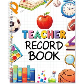 Teacher's Record Book Class Grade Book Teacher's Assignment Attendance Test Grade Book Classroom Office Supplies 8.5 * 11 inches (Black)
