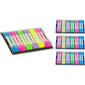 Transparent Stickers, Extractable Arrow Clear Sticky Notes,Book Tabs, Index Tabs, Tabs Arrow,Page Tabs, 1 Pack of 6 Colors, 300 Small Sheets (1 Box/4 Packs)