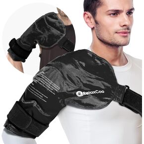 Shoulder Ice Pack Rotator Cuff Cold Therapy, Reusable Gel Ice Wrap for Shoulder Injuries & Pain Relief, Bursitis, Tendonitis, Swelling, Recovery for Man and Women