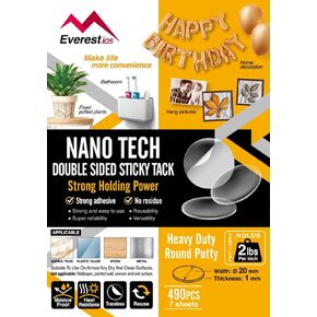 ملصق لاصق من Everest معجون لاصق غير سام، معجون تثبيت آمن على الحائط لتعليق الصور وإطار الصور، ملصق لاصق لا يترك أثرًا لتزيين المهرجان. (350) in Kuwait