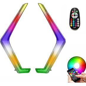 2Pcs RGBW RZR XP 1000 Fang Lights,RZR Turn Signal Lights, RZR Front Signature Accent Fang Lights Kit with APP RF Remote Control for Poalris RZR XP 1000 Turbo 2018 2019 in Kuwait