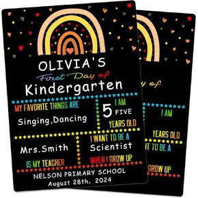 First Day of School Board Sign Double-Sided First and Last Day of School Chalkboard for Kids Boys Girls Back to School Board Sign School Sign 1st Day of School Chalkbard Sign Gifts Supplies
