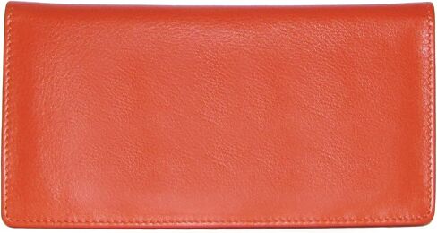 ili New York - Leather Checkbook Cover - Turquoise - Soft, Smooth Leather Checkbook Cover w/RFID Blocking Lining, ID Window, Cards Slots, & Pen Holder in Saudi Arabia