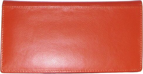 ili New York - Leather Checkbook Cover - Turquoise - Soft, Smooth Leather Checkbook Cover w/RFID Blocking Lining, ID Window, Cards Slots, & Pen Holder in Saudi Arabia