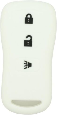 Silicone Cover Protector Case Holder Skin Jacket Compatible with NISSAN 3 Button Remote Key Fob CV2507 Purple in Kuwait