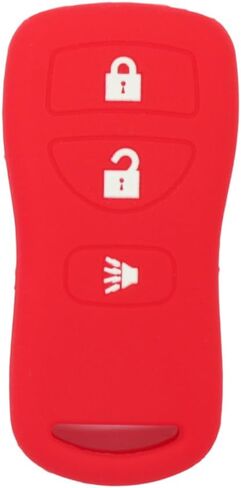 Silicone Cover Protector Case Holder Skin Jacket Compatible with NISSAN 3 Button Remote Key Fob CV2507 Purple in Kuwait