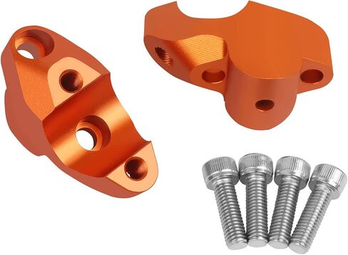 Handlebar Risers 1-1/8" 28mm CNC Aluminum Replacement for 1290 Super ADV 2015-2018 1050 Adventure 2016 1090 ADV R/L 2016-2018 Orange Handlebar Extension Adapters Clamp in Saudi Arabia