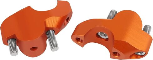 Handlebar Risers 1-1/8" 28mm CNC Aluminum Replacement for 1290 Super ADV 2015-2018 1050 Adventure 2016 1090 ADV R/L 2016-2018 Orange Handlebar Extension Adapters Clamp in Saudi Arabia