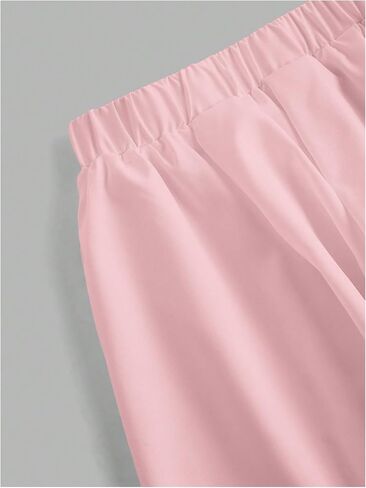 Women's Elastic High Waist Shorts Summer Fashion Wide Leg Bloomers Shorts in Saudi Arabia
