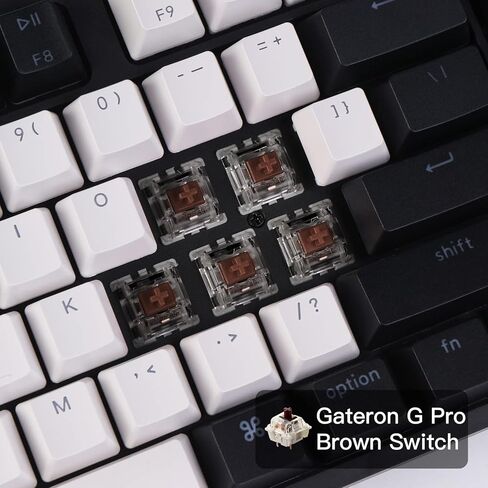 لوحة المفاتيح الميكانيكية السلكية Keychron C1 Mac Layout، Gateron G Pro Red Switch، Tenkeyless 87 Keys ABS keycaps لوحة مفاتيح الكمبيوتر لأجهزة الكمبيوتر المحمول التي تعمل بنظام Windows PC، إضاءة خلفية بيضاء، كابل USB-C من النوع C in Kuwait