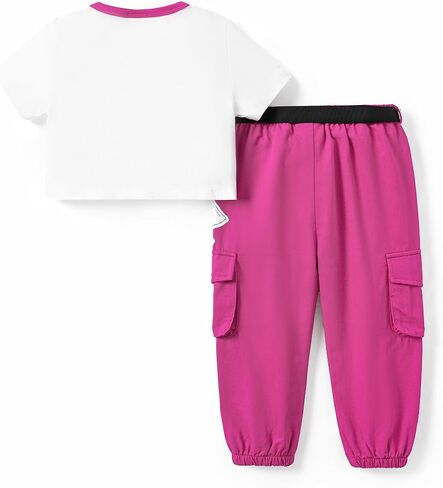 L.O.L. Surprise! Girls Clothes 2 Piece Outfits T-Shirt Top and Cargo with Pocket Pants Set in Saudi Arabia