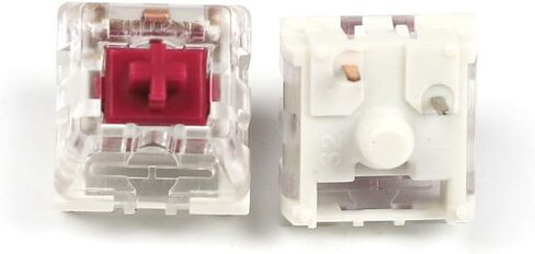 مفاتيح KAILH Cream Speed ​​Pro MX SMD 3 Pin RGB للوحة مفاتيح الألعاب الميكانيكية ذات الإضاءة الخلفية (Pro Burgundy، 68 قطعة) in Saudi Arabia