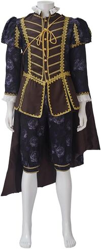 Victorian Rococo Costume Elizabethan Tudor Suits Mens Medieval Nobleman Outfit King Cosplay Halloween in Saudi Arabia