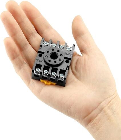 QWORK 8 Pins Relay Socket, 4 Pack 600 V 10 Amp Octal Socket with Pressure Clamp Screw for MK2P DPDT Power Relay in Saudi Arabia