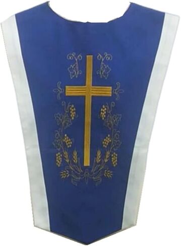 BLESSUME Unisex Church V Shape Choir Stole Collar with Cross in Kuwait