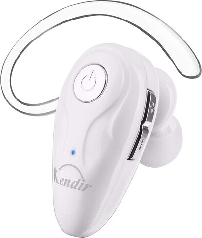 Kendir Bluetooth Headset, V5.0 Ultralight Wireless Headphone Cell Phone Earpiece with Mic Headsetcase,Volume Control, Handsfree Earbud,Compatible with Android/iPhone/Smartphones/Laptop in Kuwait