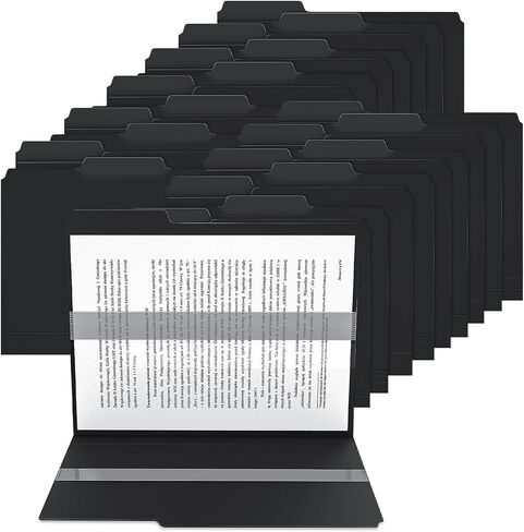 9 Pack Plastic Manila File Folder,3 Tab Heavy Duty File Folder with 1/3-Cut Tabs,Letter Size Poly Filing Folder,Durable Document Organizer for Office Home School, 8.5 x 11 Inches in Saudi Arabia