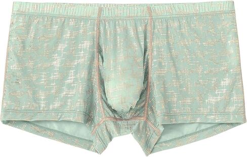 Men's Elephant Trunk Boxer Briefs Bulge Enhancing Pouch Foil Stamping Print Underwears in Saudi Arabia