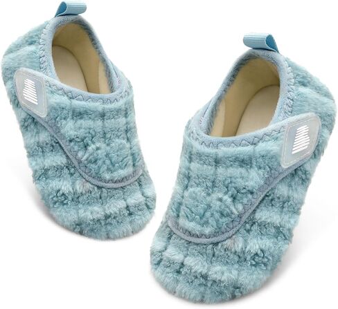 BARERUN Toddler Slippers Boys Girls House Shoes Warm Kids Slippers With Non-Slip Rubber Sole Fuzzy Cozy Walking Shoes Indoor/Outdoor in Saudi Arabia