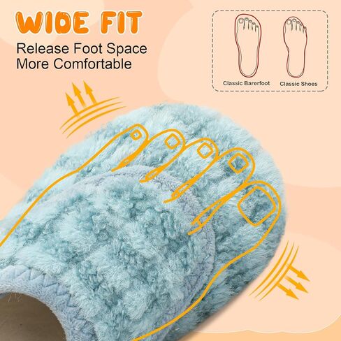 BARERUN Toddler Slippers Boys Girls House Shoes Warm Kids Slippers With Non-Slip Rubber Sole Fuzzy Cozy Walking Shoes Indoor/Outdoor in Saudi Arabia