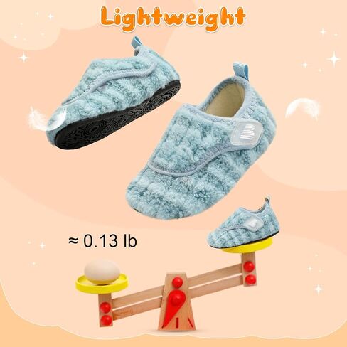 BARERUN Toddler Slippers Boys Girls House Shoes Warm Kids Slippers With Non-Slip Rubber Sole Fuzzy Cozy Walking Shoes Indoor/Outdoor in Saudi Arabia