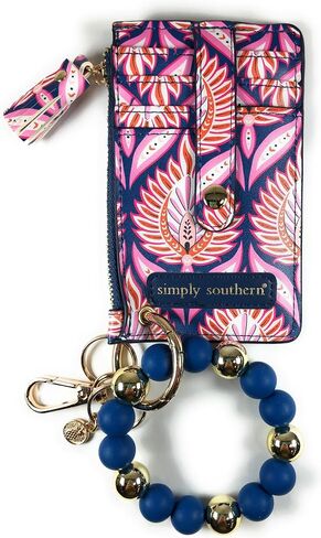 Simply Southern Bead Bangle Wallet (White Field, One Size) in Saudi Arabia