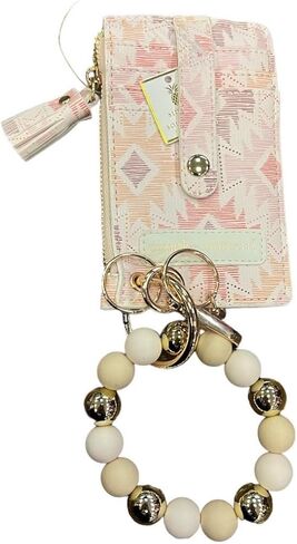 Simply Southern Bead Bangle Wallet (White Field, One Size) in Saudi Arabia