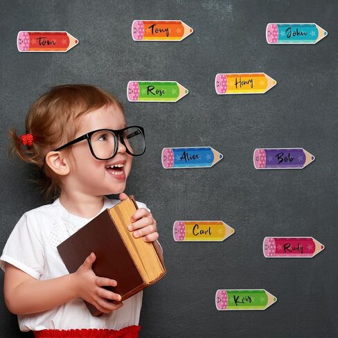 48 Pcs Magnetic Dry Erase Labels Magnetic Name Tags Plates Smile Face Shaped Writable Tag Locker Name Plates Dry Erase Stickers Labels for Classroom School Bus Teacher Student Whiteboards in Saudi Arabia
