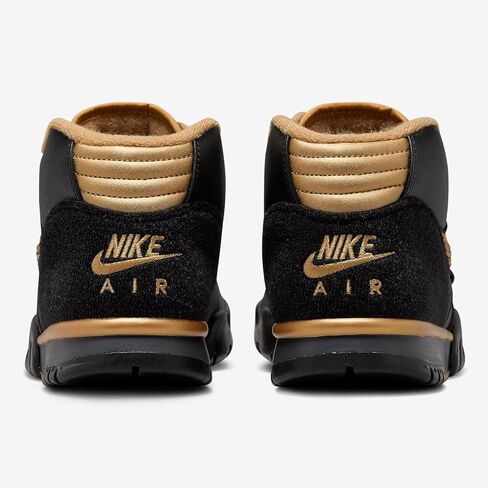 Nike Air Trainer 1 "College Football Playoff Men's Shoes (FJ6196-001, Black/Anthracite/Metallic Gold/Gold Leaf) Size 11 in Saudi Arabia