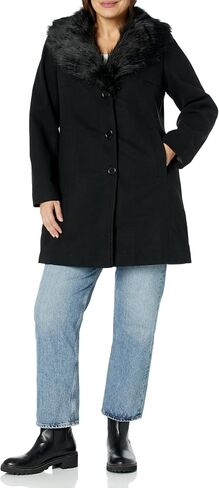 AVENUE Women's Plus Size Coat Elle Faux Wool in Saudi Arabia