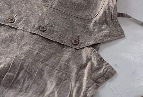 Men's Summer Casual Cotton Linen Sleeveless Thin Vest Beach Waistcoat in Saudi Arabia