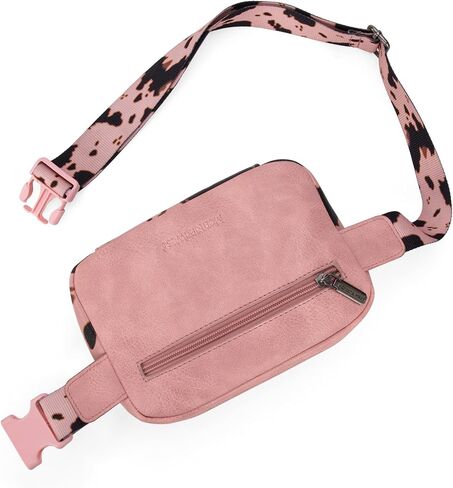 Montana West Cow Print Fanny Packs for Women Everywhere Belt Bag Crossbody Waist Packs with Adjustable Strap in Saudi Arabia
