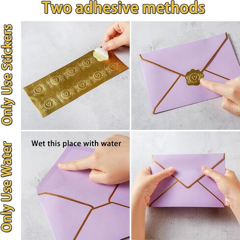 30 Pack Thick 5x7 Envelopes with Gold Border, A7 Thick Paper Greeting Cards Envelopes with Stickers for Invitation (Cream Color, 7.24x5.24 inches) in Saudi Arabia