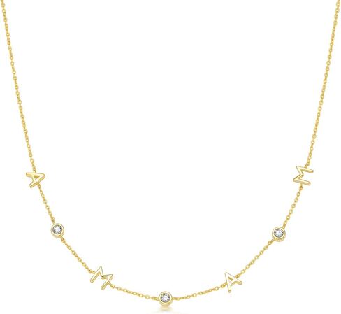14K Gold Moissanite Mom Necklace for Women Mama Necklace for Mother's Day Birthday New Mom Mom to Be Gifts in Saudi Arabia