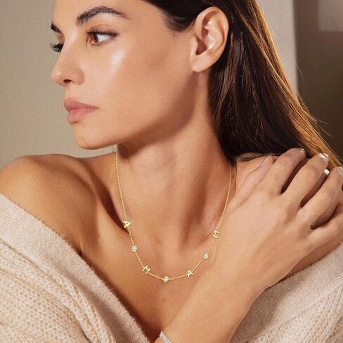 14K Gold Moissanite Mom Necklace for Women Mama Necklace for Mother's Day Birthday New Mom Mom to Be Gifts in Saudi Arabia