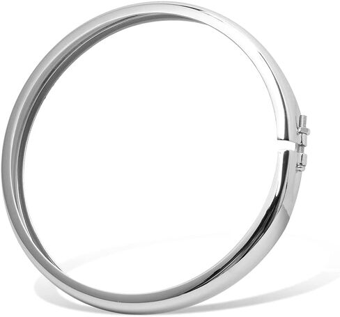 Motorcycle 5.75" Headlight Trim Ring 5 3/4" Head Lamp Decorative Ring Fit for Harley Sportster 883 1200 Forty Eight Dyna Softail (Black) in Saudi Arabia