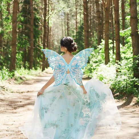 Fairy Wings Transparent Fairy Wings Costume for Women, Butterfly Wings Dress Up Accessories in Saudi Arabia