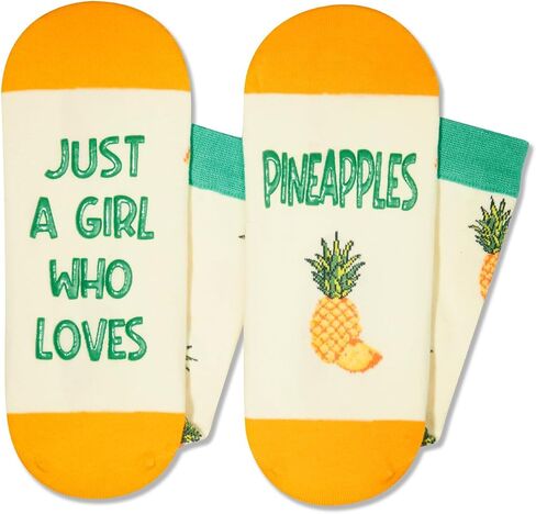 HAPPYPOP Pineapple Gifts for Women and Kids 7-9 Years, Funny Hawaiian Pineapple Socks in Saudi Arabia